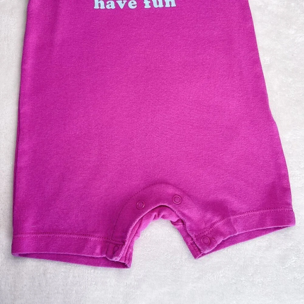 Carter's One Piece Romper | Baby Girls | 12 Months | Pink | Sleeveless